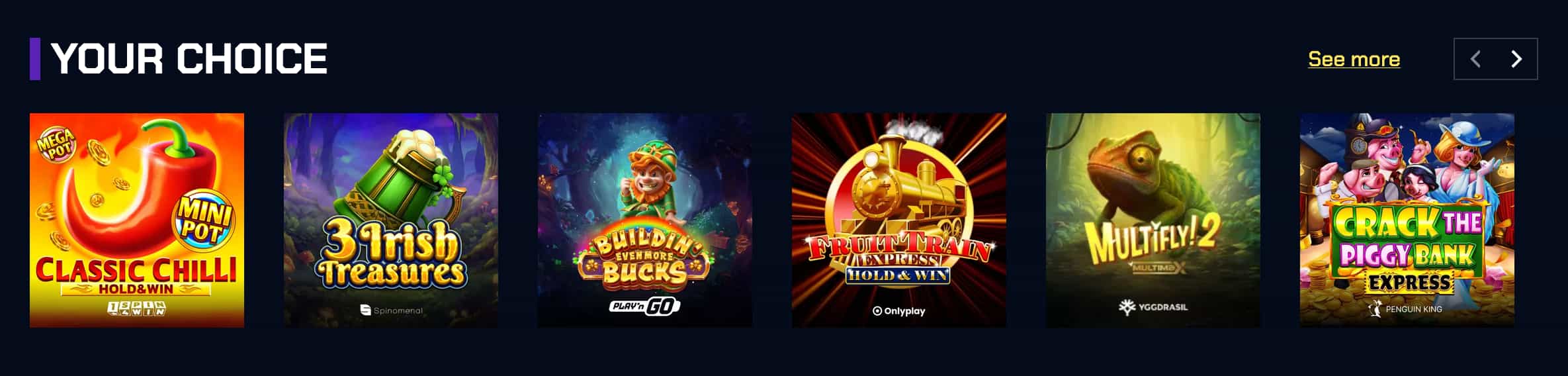 Slot reel motif representing the JustBit game catalogue and its return-to-player range
